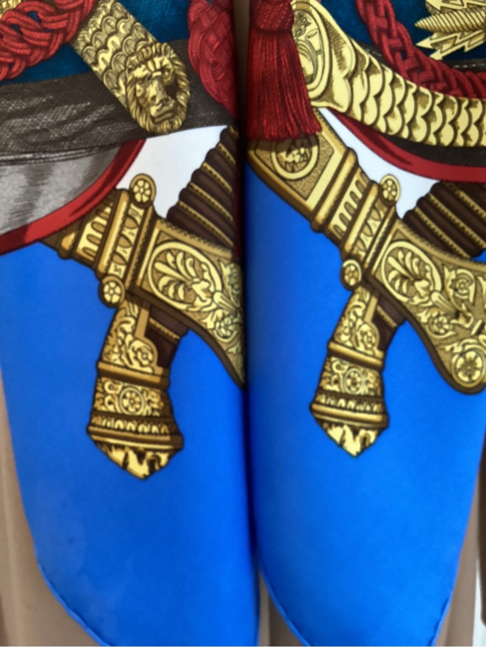 Hermes scarf “Grand  Uniform
 90 silk.